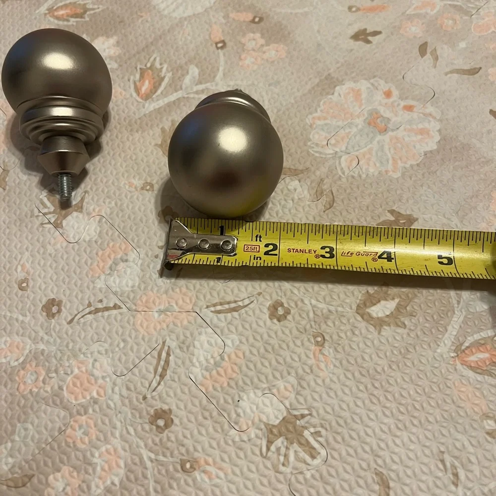 Pottery Barn brushed nickel‎ finials